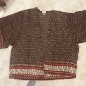 Juniper Ln open kimono style open top